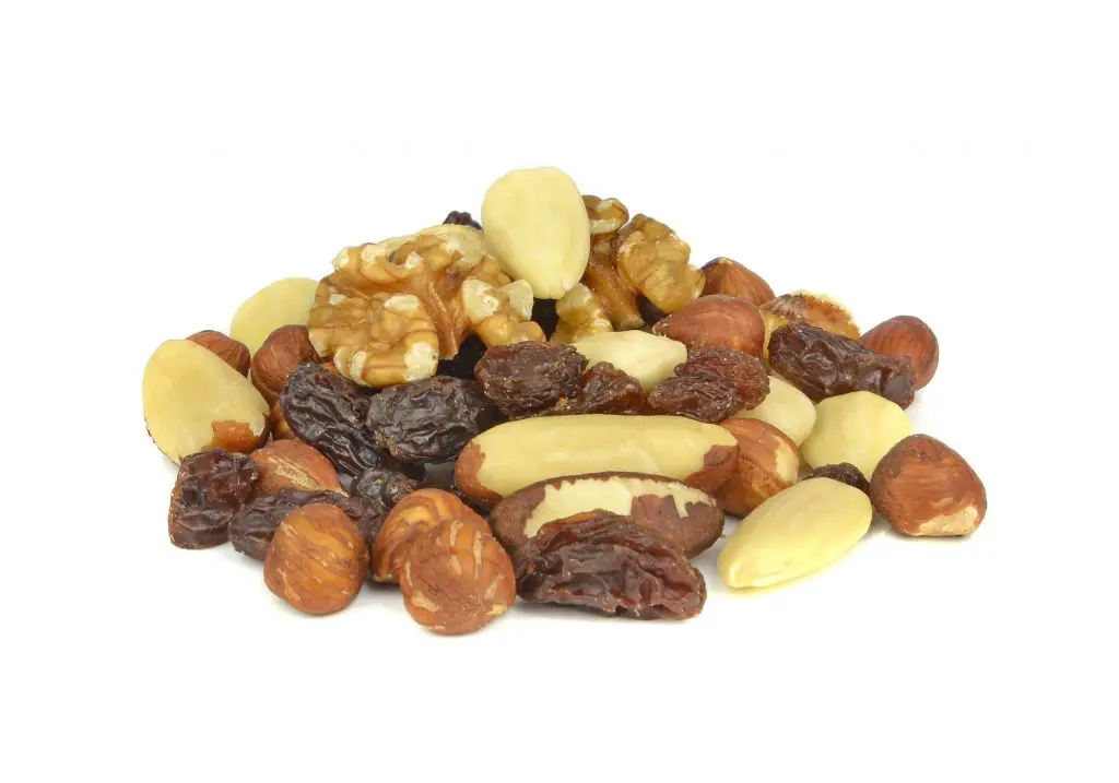 mixed fruit and nuts