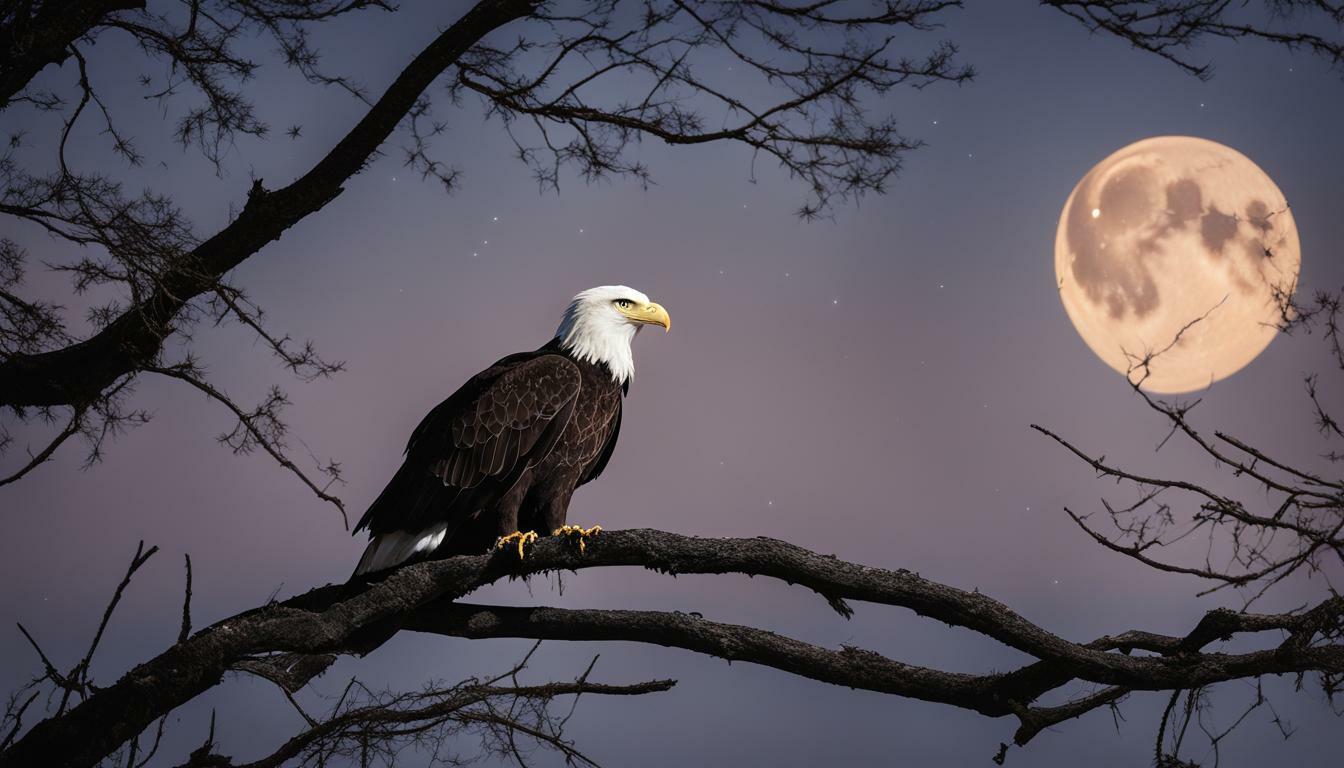 can bald eagles see in the dark
