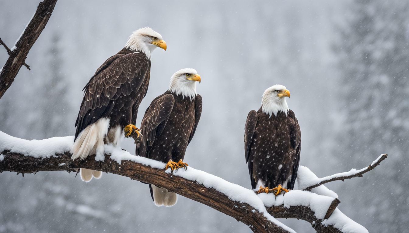 what temperature can bald eagles tolerate