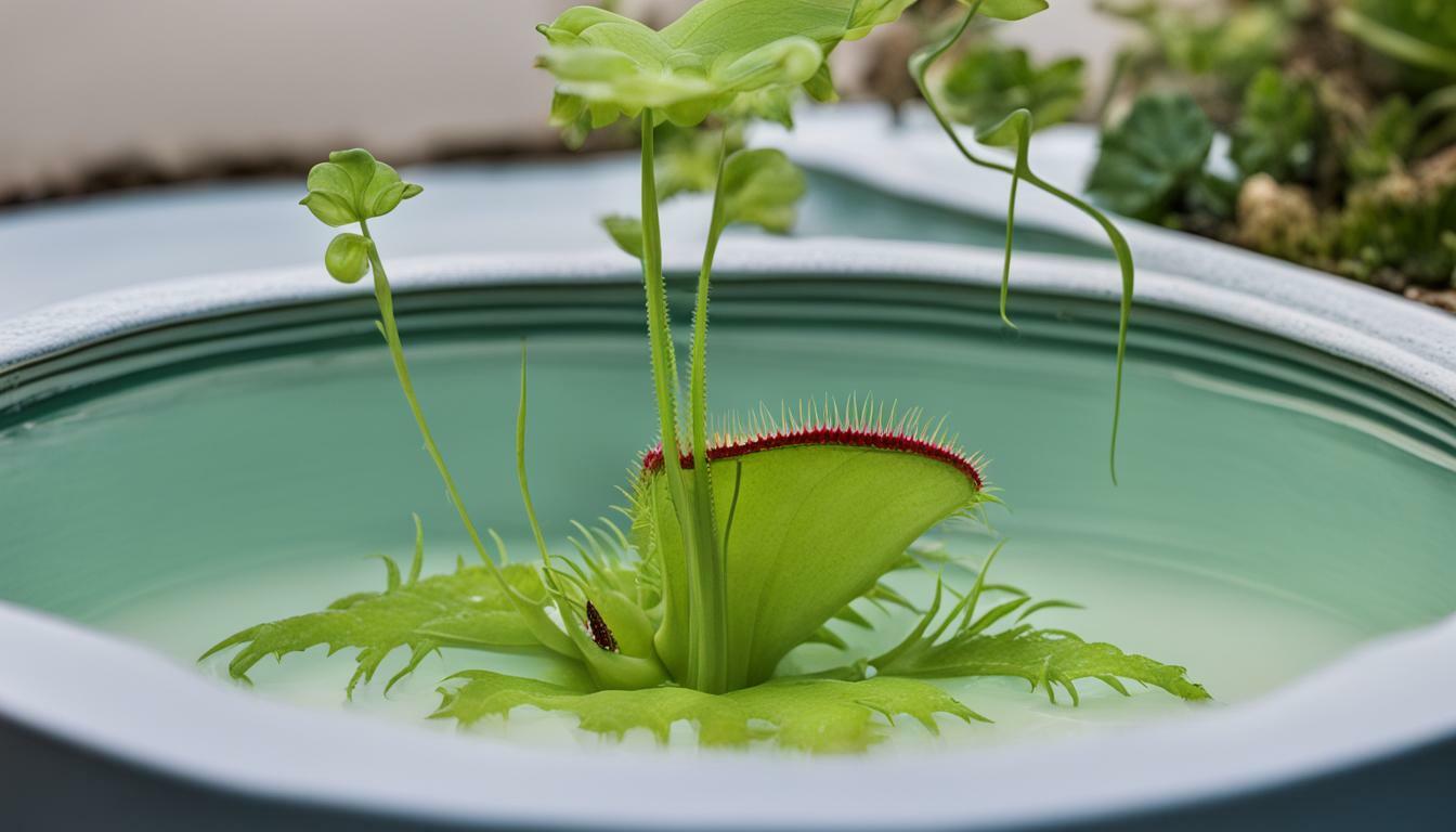 Can I let my Venus flytrap sit in water?