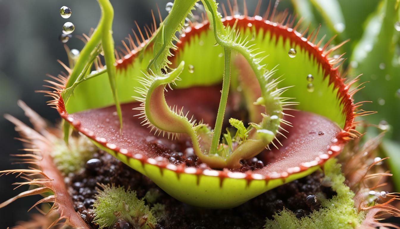 How do you know if a Venus flytrap is hungry?