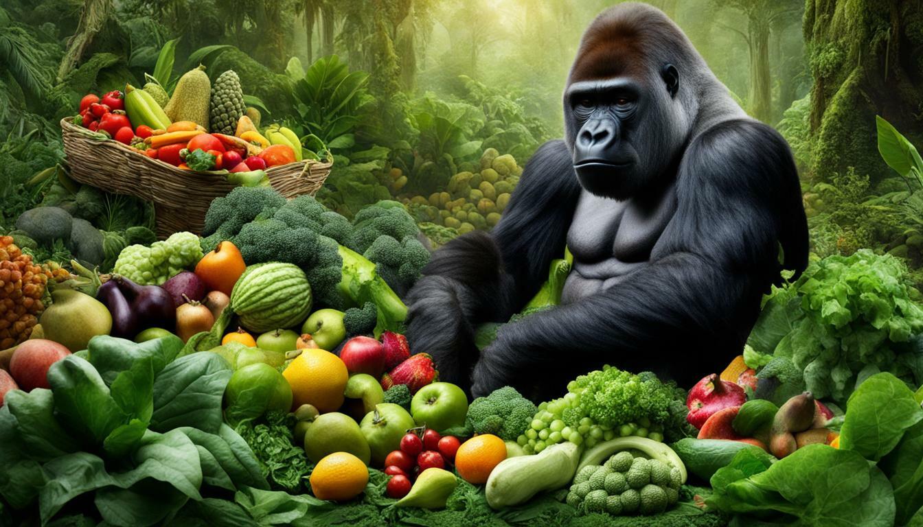 gorilla diet and feeding habits
