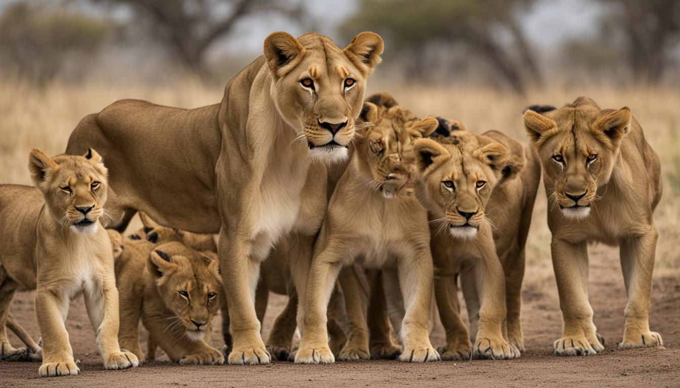 Lion social structure
