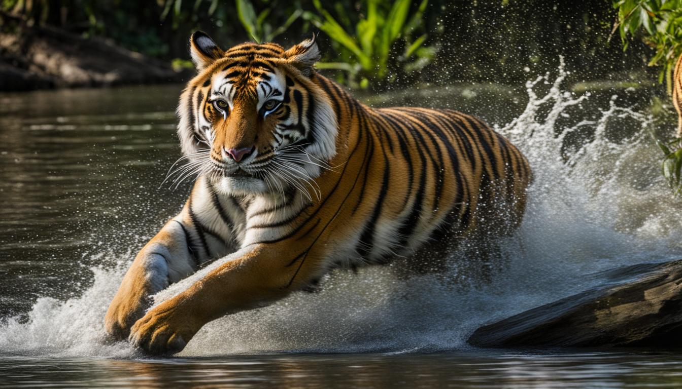 Tiger and water