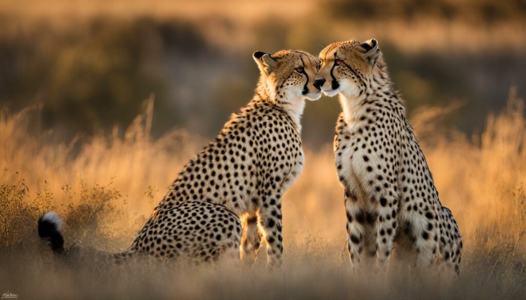 Cheetah social interactions