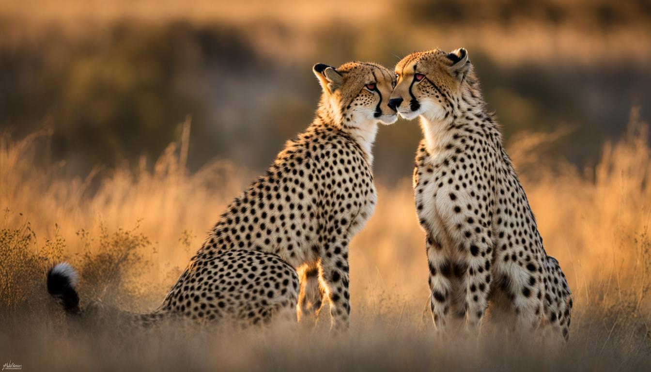 How do cheetahs interact with each other in the wild?