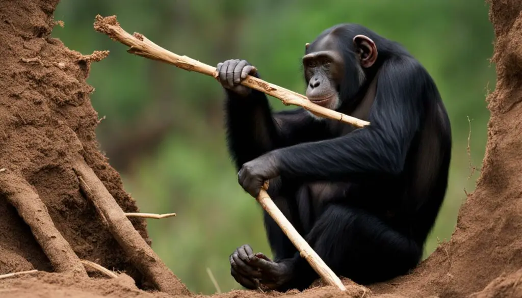 Do chimpanzees use tools, and if so, how and why?