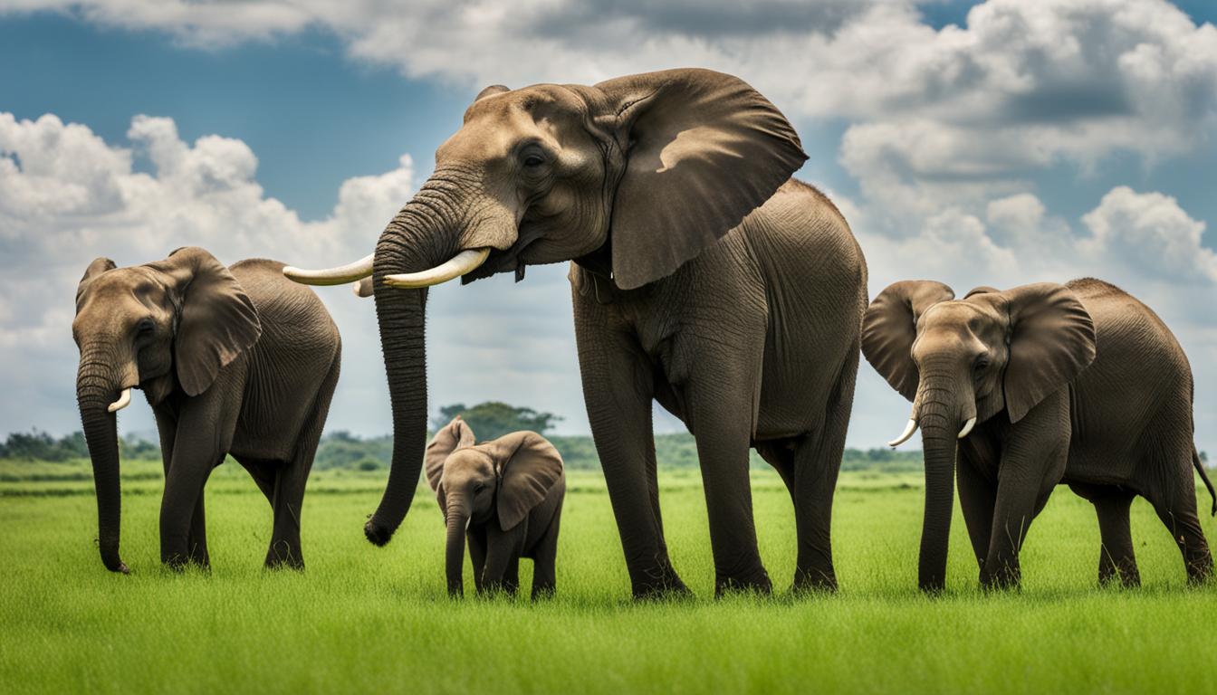 How do elephants communicate with each other in the wild?