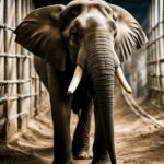 How do elephants fare in captivity, and what are the issues they face?
