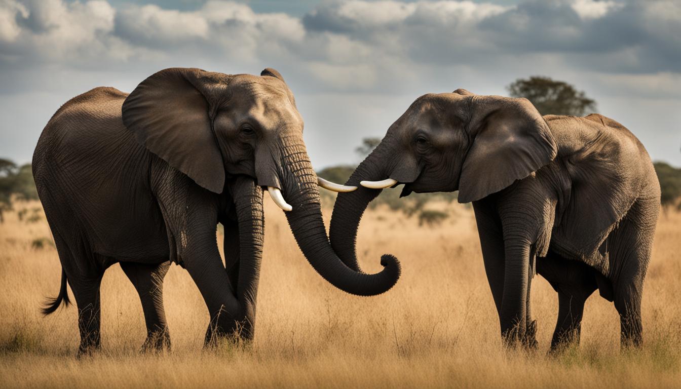 How do elephants mate, and what is their reproduction cycle?