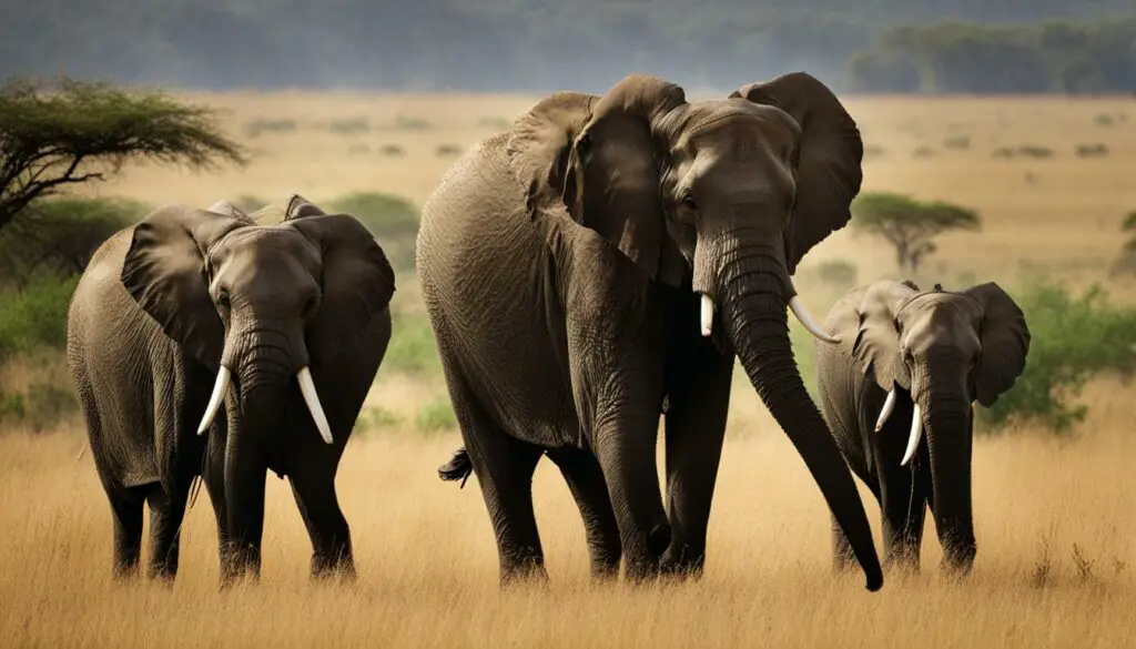 How many species of elephants are there, and where are they found?