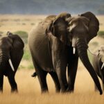How many species of elephants are there, and where are they found?