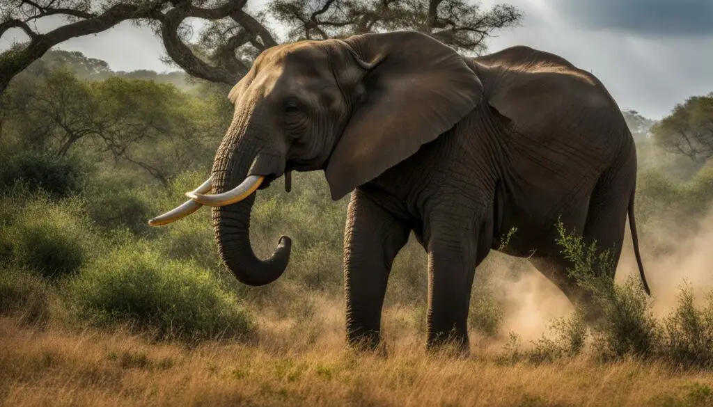 Elephant trunk smell
