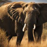 Why do some elephants have tusks, and what is their function?