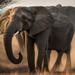 What sounds and communication methods do elephants use?