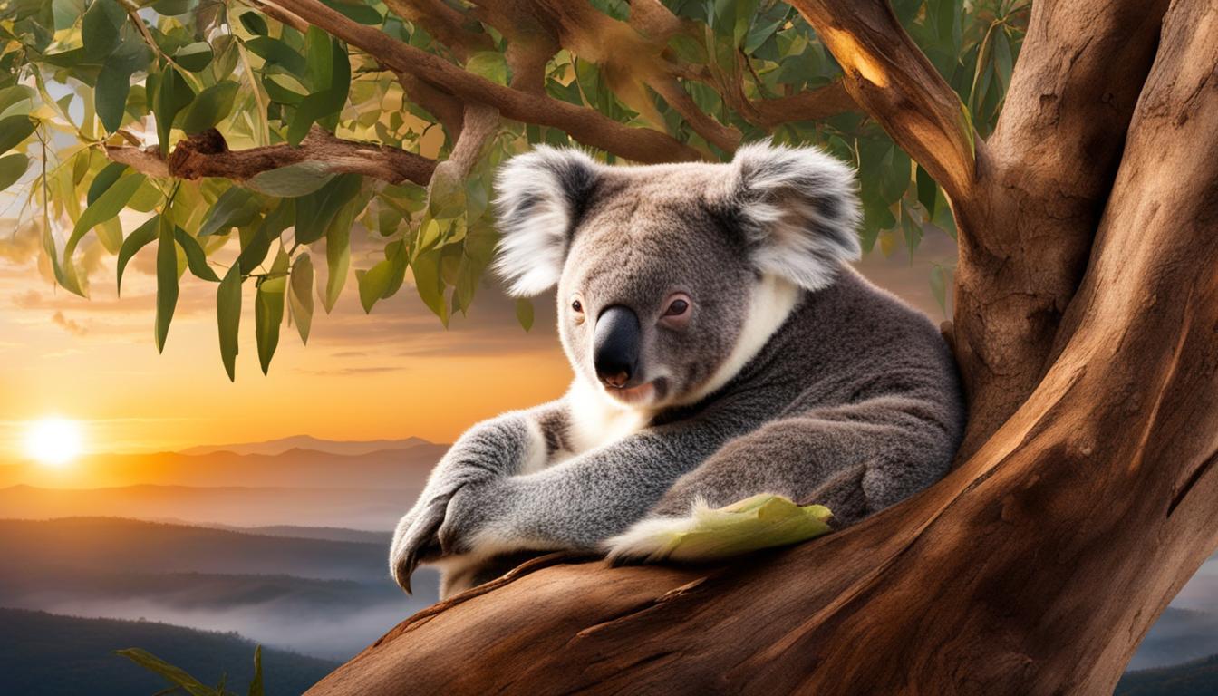 How much do koalas sleep in a day, and what are their sleep habits?