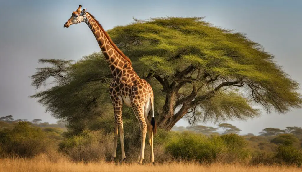 Giraffe Feeding Patterns and Adaptations