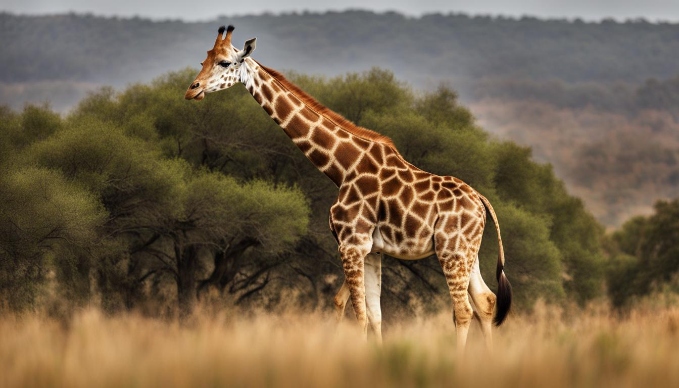 How have giraffes adapted to their environments?