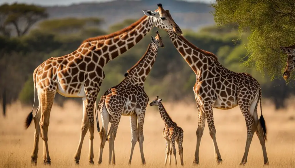 Giraffe calf protection