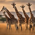 What is the current conservation status of giraffe populations?