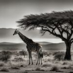 How is habitat loss impacting wild giraffe populations?