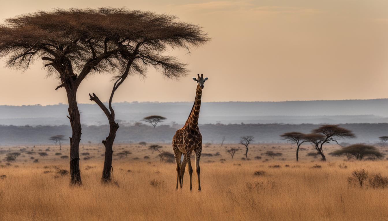 What is the average lifespan of a giraffe in the wild?