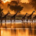 Do giraffes migrate, and what drives their movements?