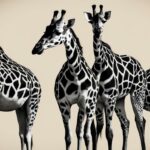 How do the patterns and markings on giraffes vary?