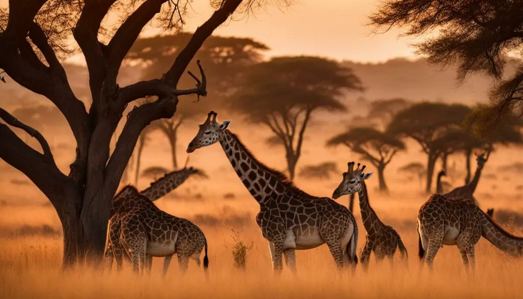 How much do giraffes sleep in a day, and what are their sleep habits?