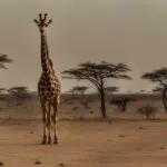 What are the primary threats facing wild giraffe populations?