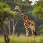 What sounds and communication methods do giraffes use?