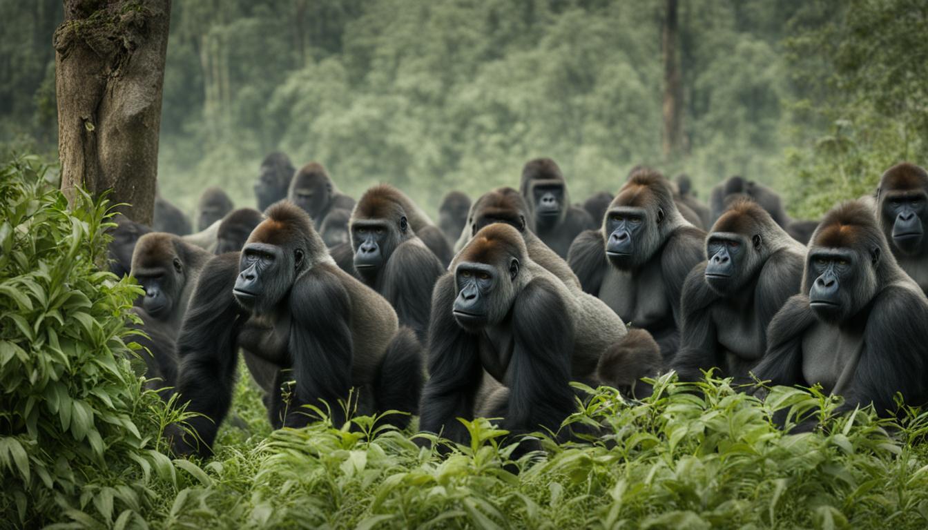 How many gorillas are left in the wild?