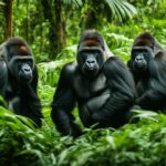 How do gorillas communicate with each other in the wild?