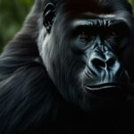 What are the unique physical features of gorillas?