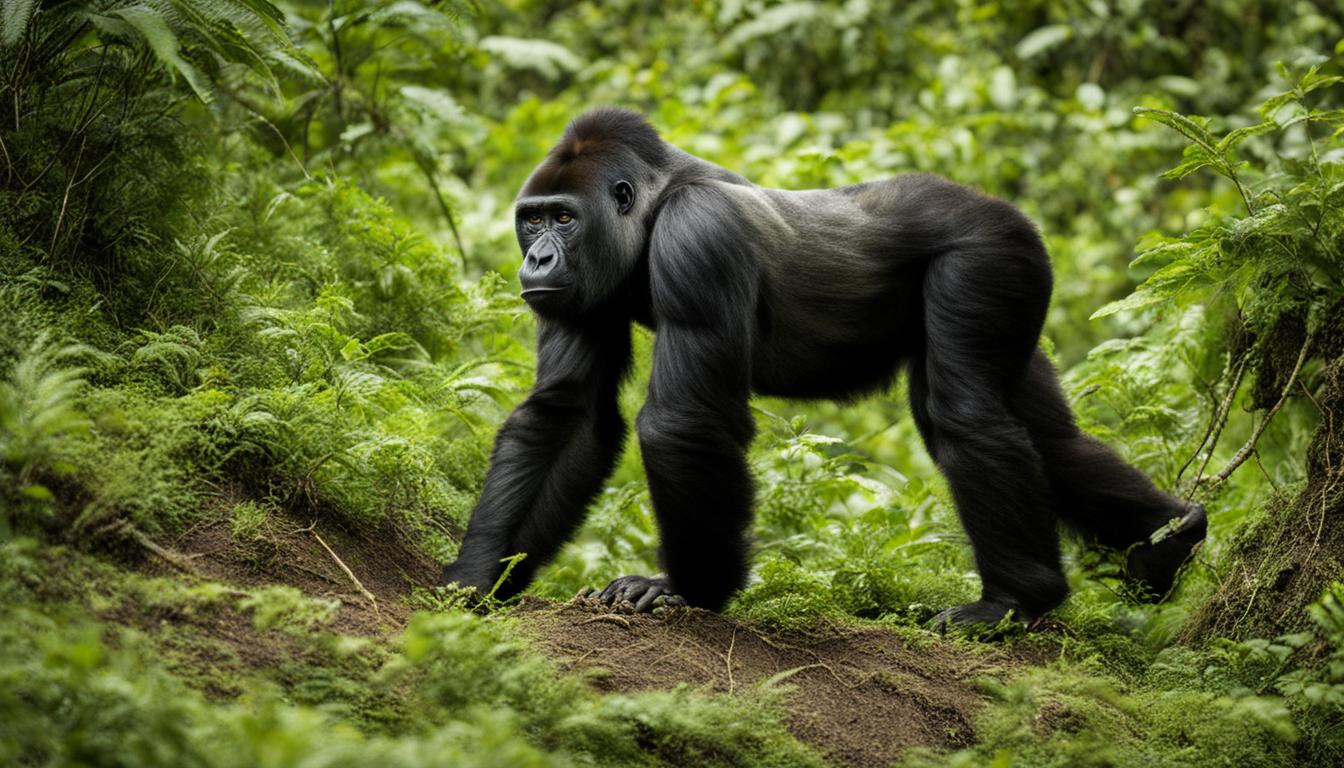 How do researchers study and track wild gorilla populations?