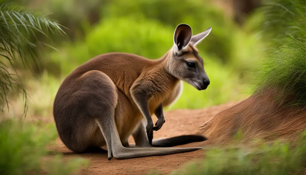 Kangaroo in Marsupial Pouch