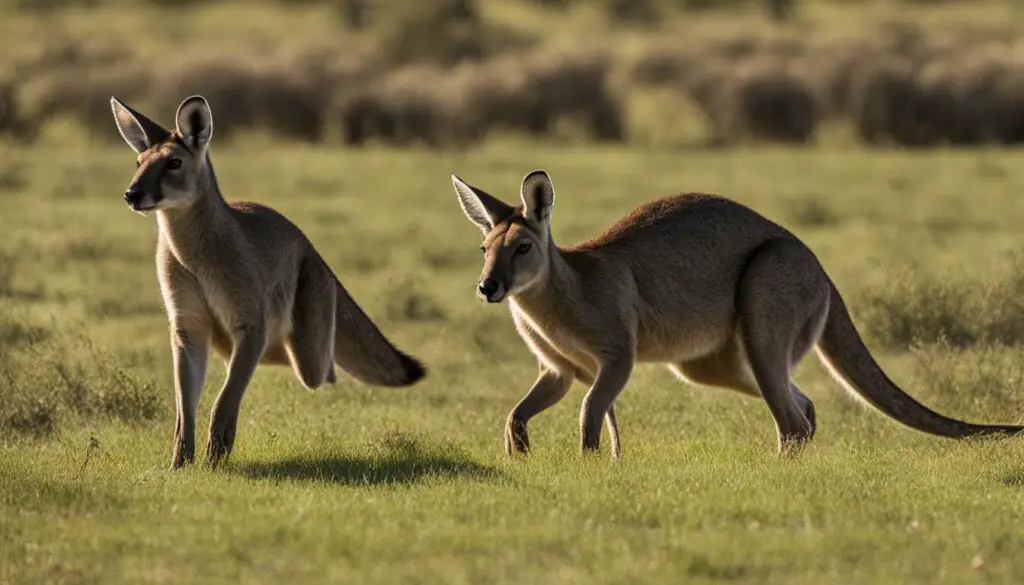 Are there any natural predators of kangaroos in the wild?
