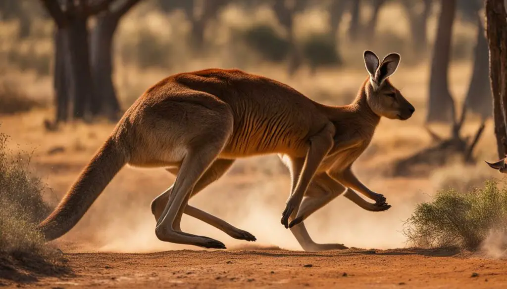 Kangaroo predators adaptation
