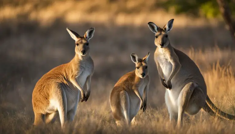 How do kangaroos interact with each other in the wild?