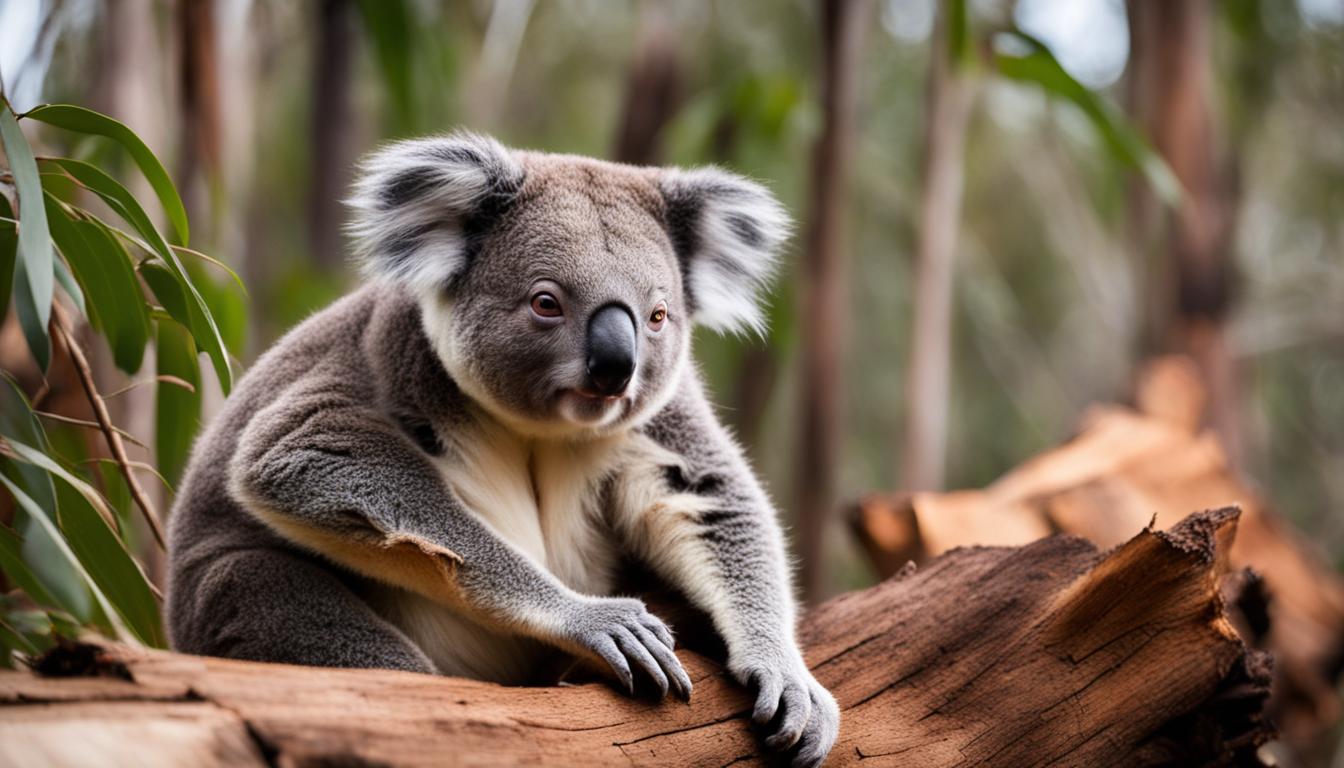 How is habitat loss impacting wild koala populations?