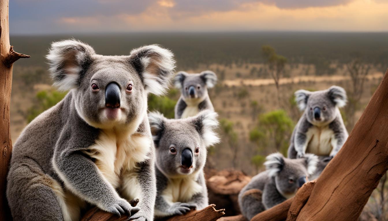 How do human-koala conflicts impact koala populations?