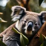 How much do koalas sleep in a day, and what are their sleep habits?