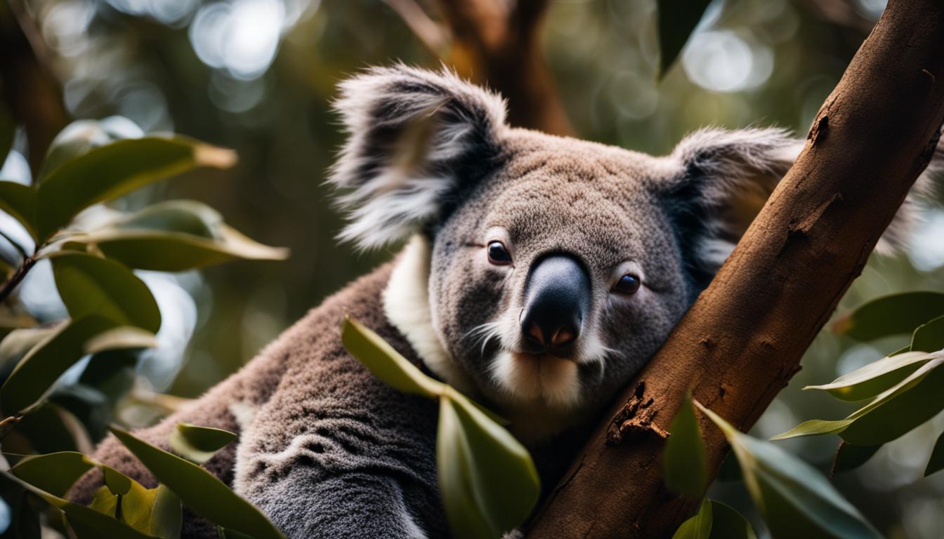 How much do koalas sleep in a day, and what are their sleep habits?