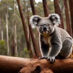 What are the primary threats facing wild koala populations?
