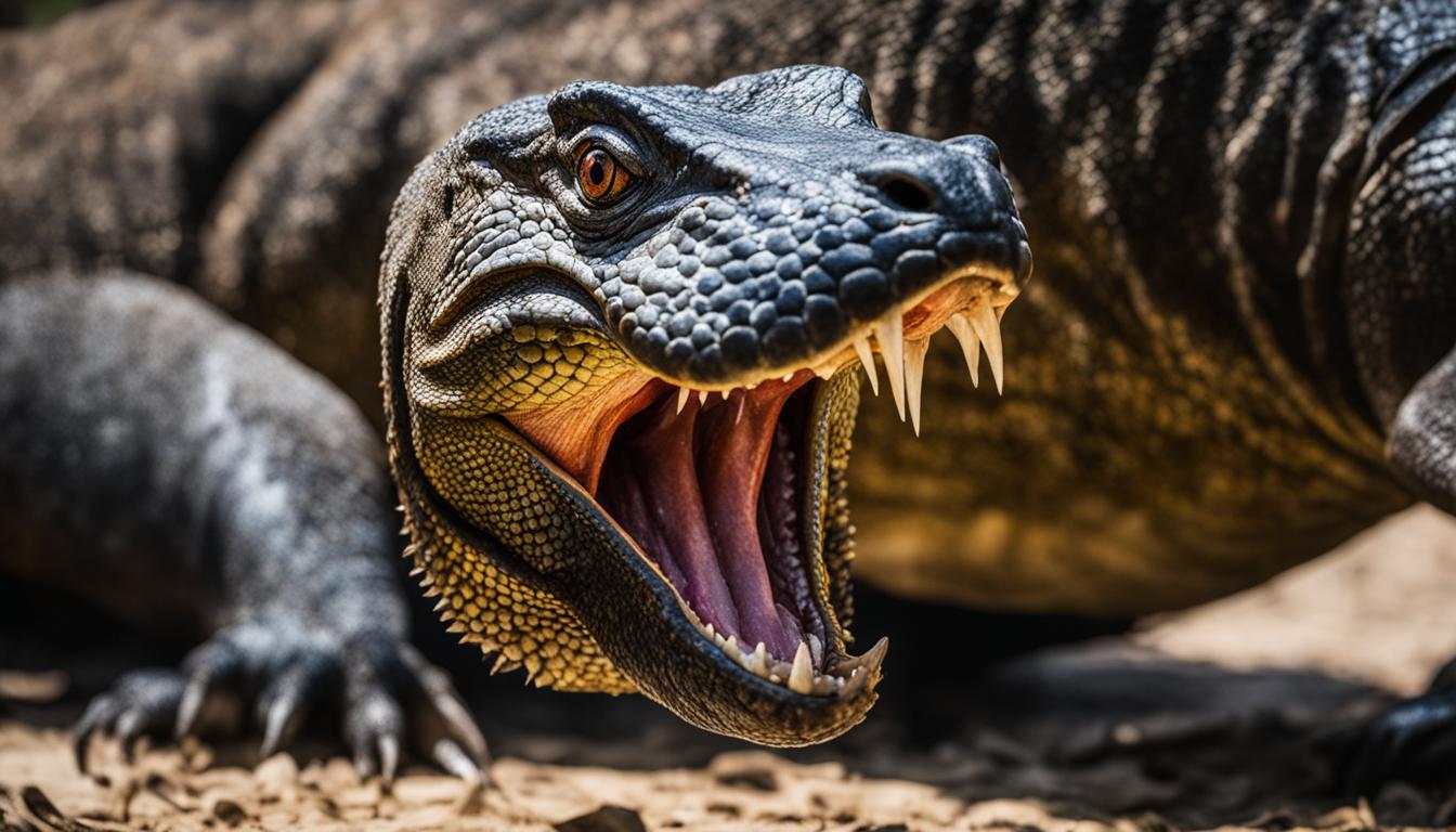 Komodo Dragon Venomous Bite