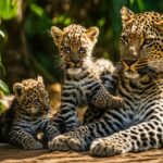 How do leopard cubs grow and develop?