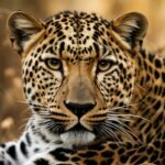 What is the role of the leopard’s fur and its coloration?