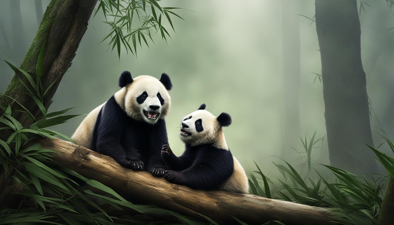 What is the current conservation status of giant panda populations?