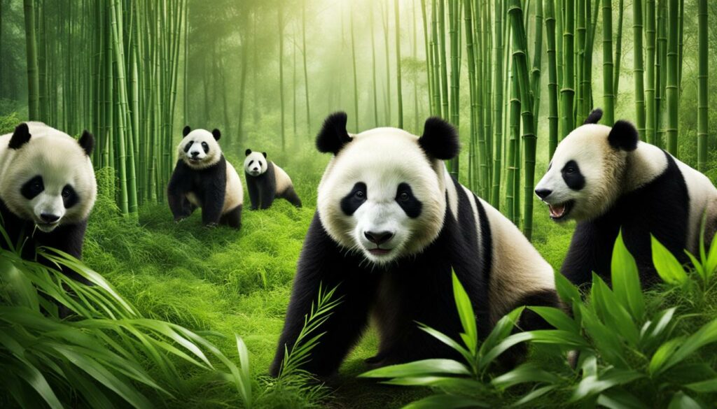 Are there successful cases of giant panda conservation?