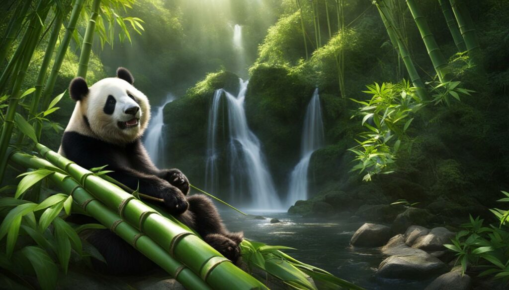 Panda in its natural habitat